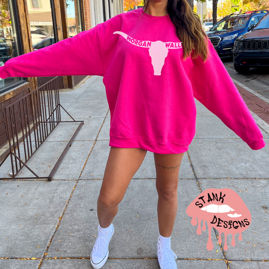 Wallen Horns Sweatshirt Hot Pink