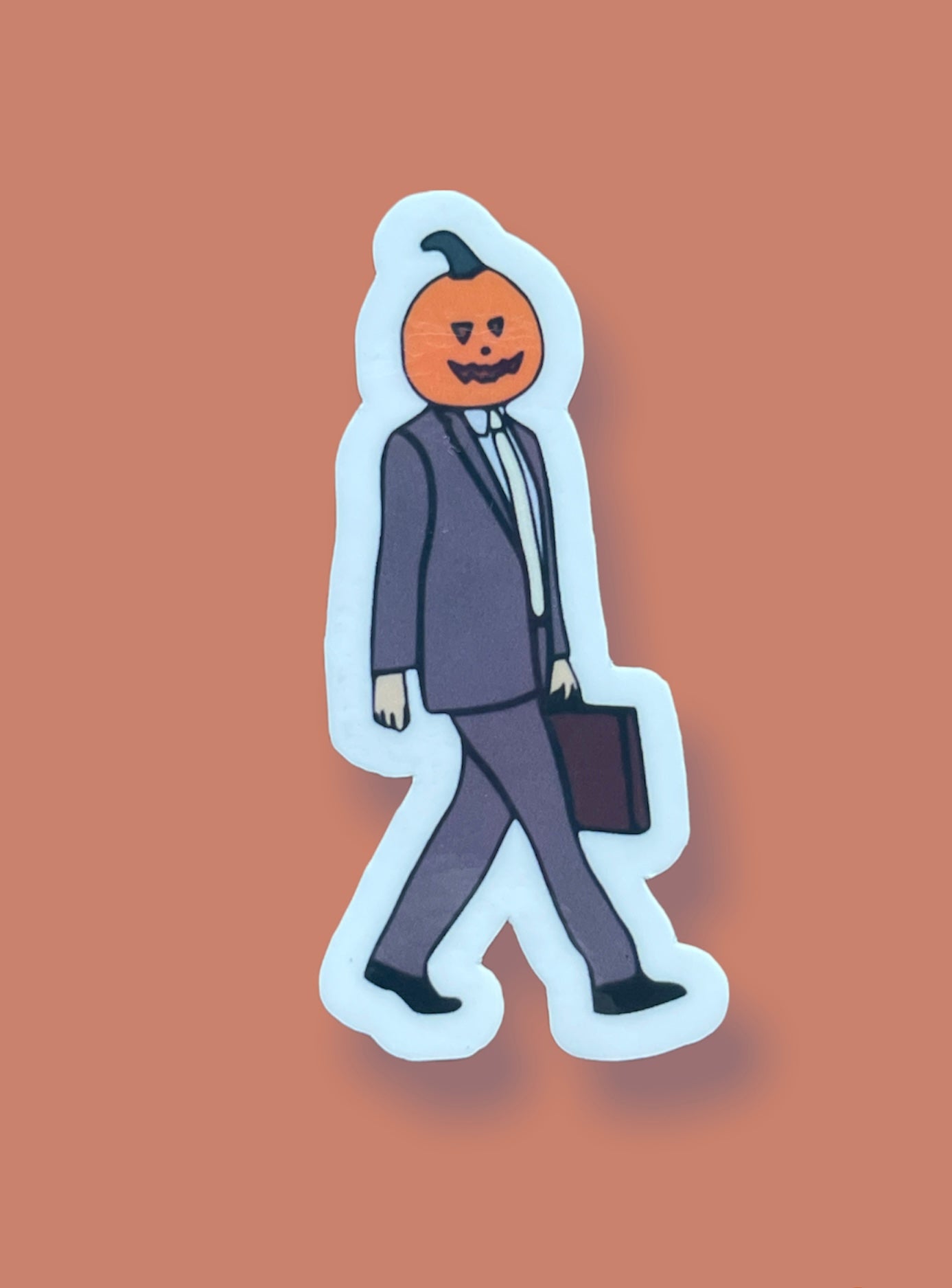 Pumpkin Head Sticker