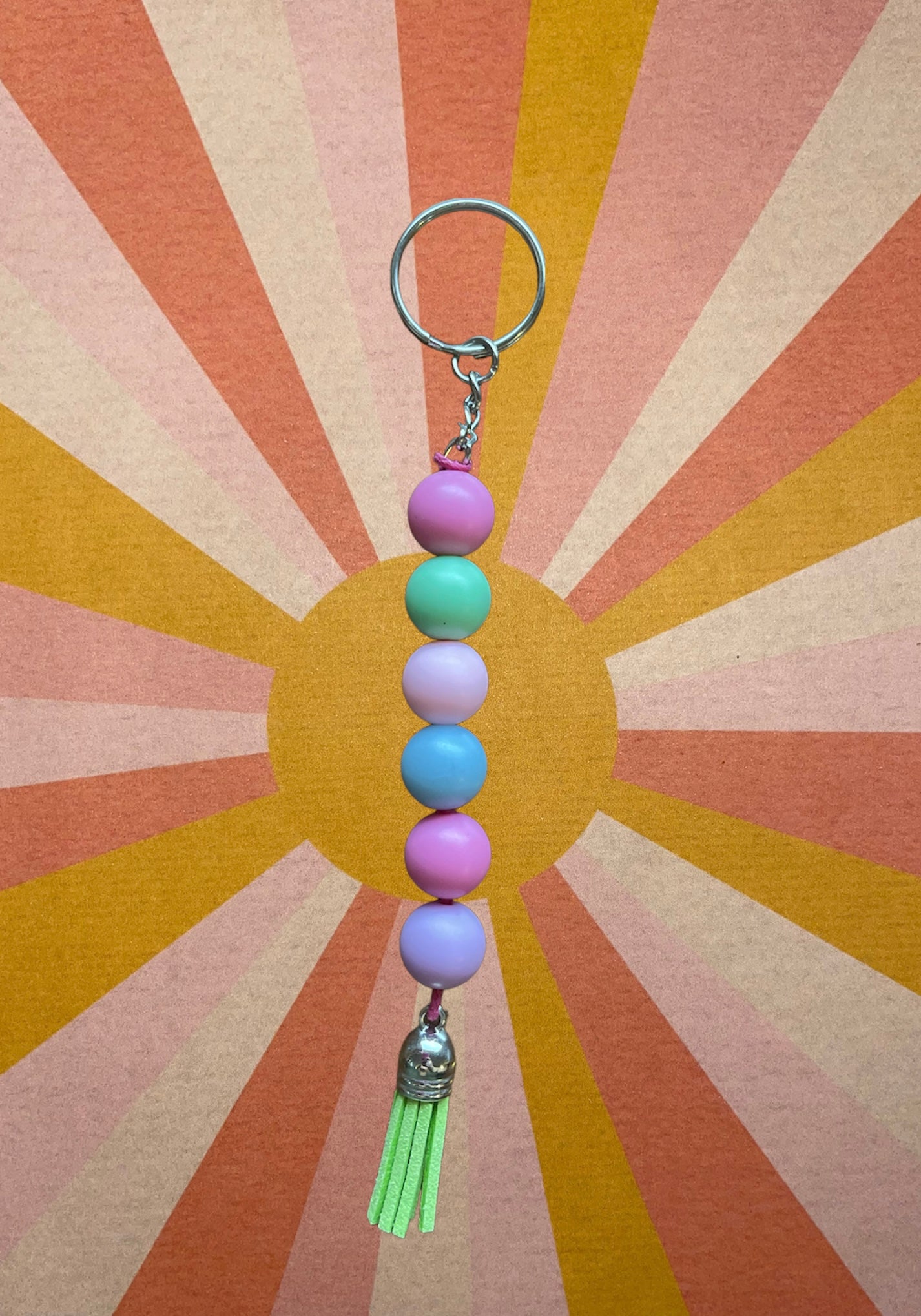 Light Rainbow Keychain