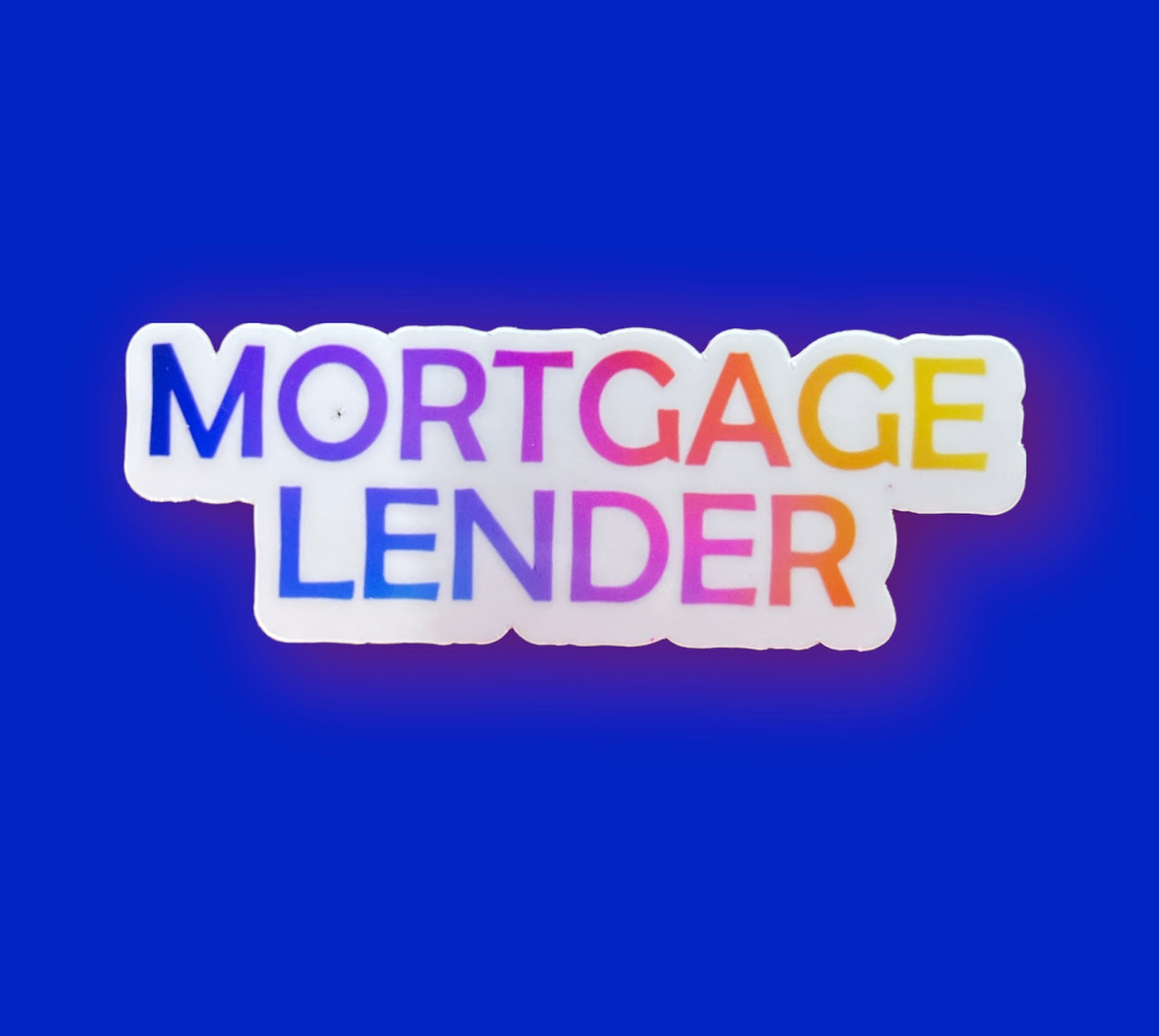 Mortgage Lender Sticker - rainbow